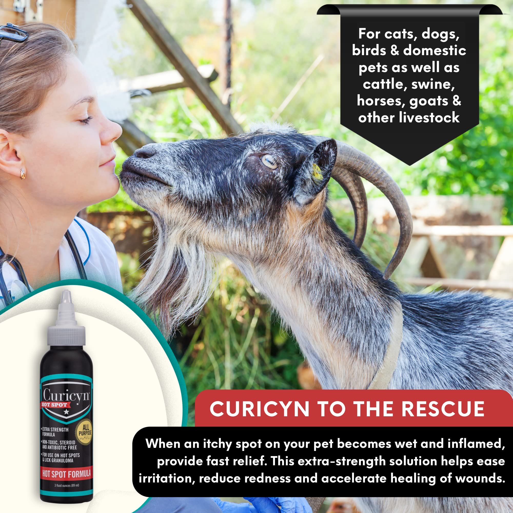 Curicyn Hot Spot Formula, Extra Strength Hot Spot Treatment for Dogs and Cats – Soothing Anti Itch Relief for Lick Granuloma, Dermatitis and Rash Eases Skin Irritation with Hypochlorous Acid (3 oz) - Image 7